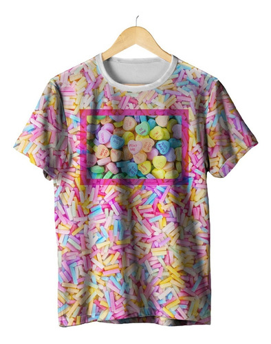 Camiseta Doce Candy Tumblr Colorido Kawaii Fofo Cute Bala