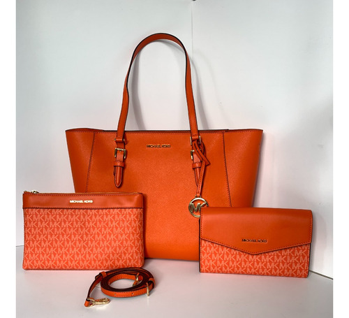 Michael Kors Cartera Charlotte 3in1 Tote Poppy