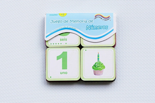 Juego Interactivo Memorias Números Madera De Ingles/español