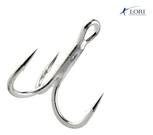 Garateia Lori Treble Hooks 4x Tinned Nº 2/0 - 4 Peças