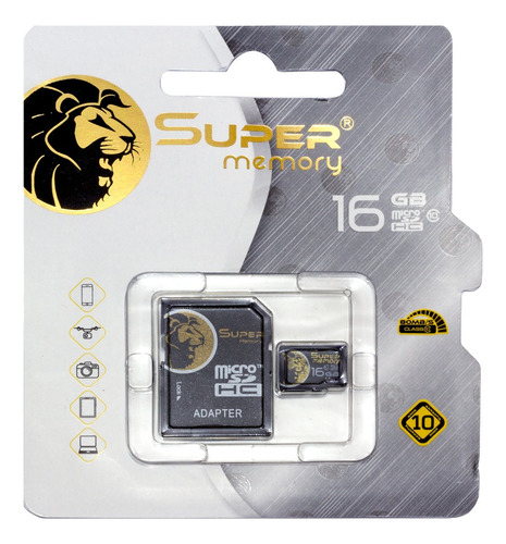 Tarjeta De Memoria Supermemory Micro Sd 16gb + Adaptador Sd 