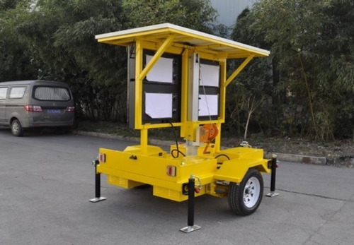 Imagen 6 de 6 de Trailer De Señalizacion Vial Led Autonomo Con Panel Solar