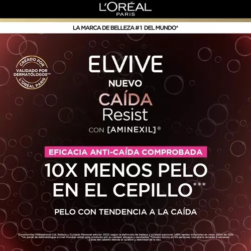 Elvive Aminexil 370ml Shampoo + Acondicionador + Mascarilla