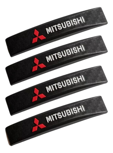 Protector Puerta Auto Camioneta Juego X4 Logo Mitsubishi