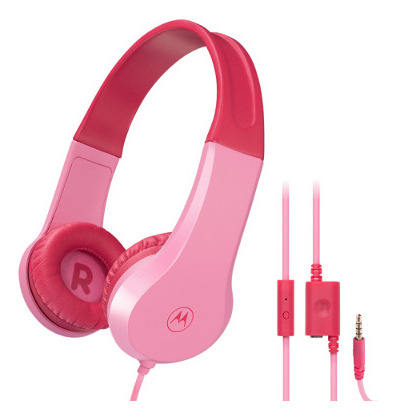 Auriculares Para Niños Motorola Moto Jr200 Rosa Diginet