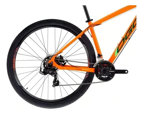 Bicicleta Aro 29 Oggi Hacker Sport 21v 2024 Bike Cor Laranja