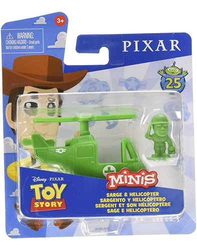 Disney Pixar Toy Story 4 Sargento Y Helicóptero