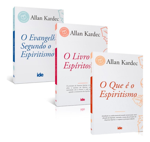 Kit 03 Livros O Evangelho Segundo O Espiritismo - Livro Dos Espíritos E O Que É O Espiritismo: Não Aplica, De : Allan Kardec / Tradução: Salvador Gentile. Editorial Ide, Capa Mole Em Português, 2021