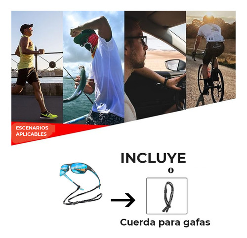 Gafas Polarizadas Deportivas Pesca Lentes Sol Deportivas 400