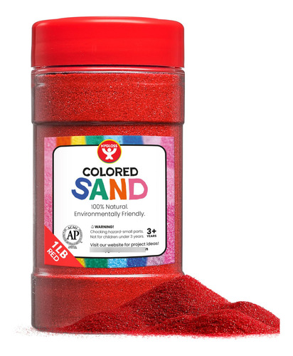 Arena De Juego De Colores Balde Para Manualidades 450 G Rojo