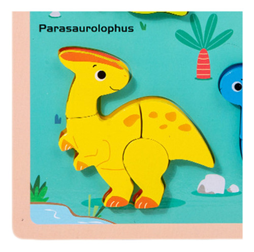 Rompecabezas De Madera Forma De Dinosaurio Dinosaurio