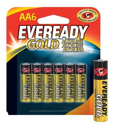 Pilas Eveready Alcalina Aaa X6 P/ Control Juguetes Radio Y+