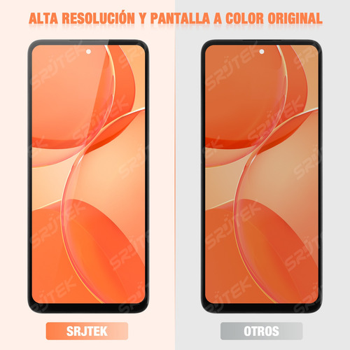 Tela Frontal Display Para Infinix Hot 11s X6812b Com Aro