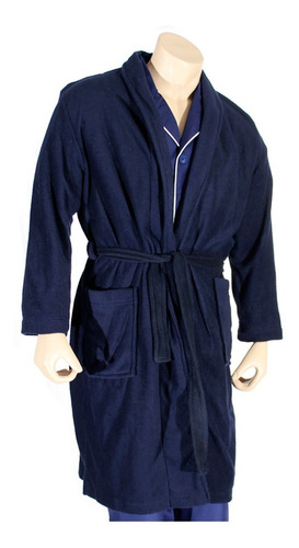 Imagen 4 de 4 de Bata Levantadora Azul Oscuro Para. Hombre Y Mujer, Ropa Casa