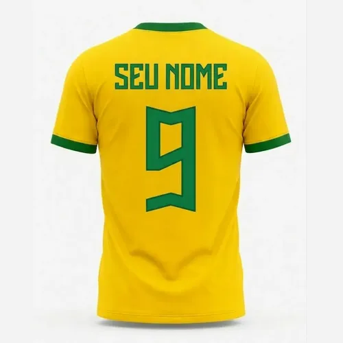 Blusa Feminina Brasil Copa Personalizada com Nome Dryfit Top Amarelo Brasil-nome P Estampa Localizada — R$ 64,35 em Mercado Livre, 36% OFF