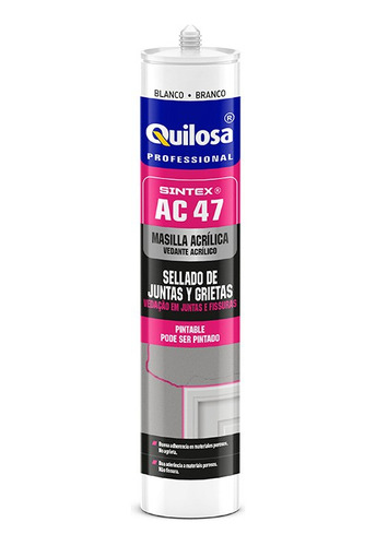 Silicona Sellador Acrilico Sintex Ac47 Junta/grieta Quilosa