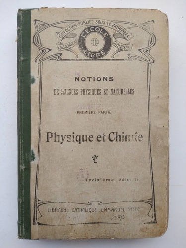 Physique Et Chimie 1906