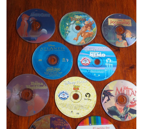 Pack Audiolibros Disney 10 Cds Originales Tarzán, Toy Story