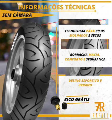 Pneu Pirelli Cb300 Fazer Ninja300 Cbr250 Traseiro 140/70-17
