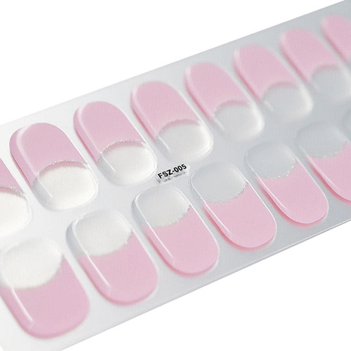 3 Envolturas De Uñas De Gel Semicuradas, Tiras De Uñas
