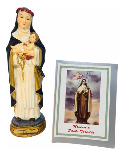 Santa Teresita Del Niño Jesús 20cm En Porcelana +novena