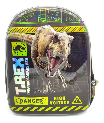 Mochila Con Carro Jurassic World Warning Line T-rex 12 33112