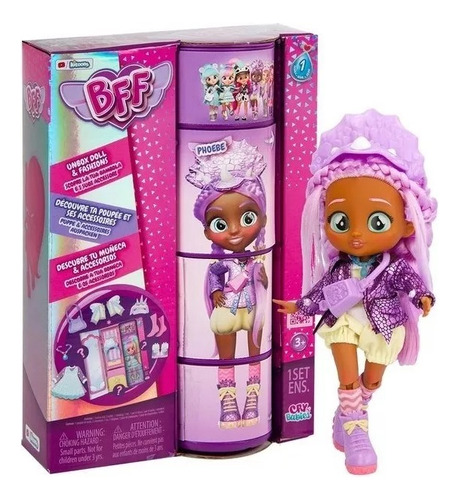 Muñeca Phoebe Bff Cry Babies Original Bff 99659 Pido Gancho