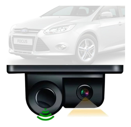 Camera De Ré Com Sensor Estacionamento Embutido Focus