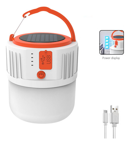 Luz Nocturna F De Alta Potencia, Luz Solar Led Para Acampar,