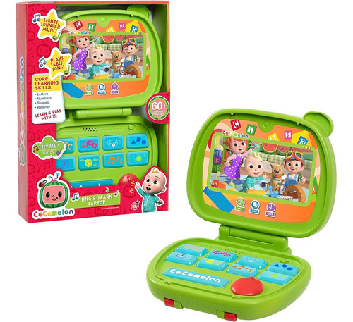 Cocomelon Sing And Learn Laptop Toy Para Niños, Luces, Sonid
