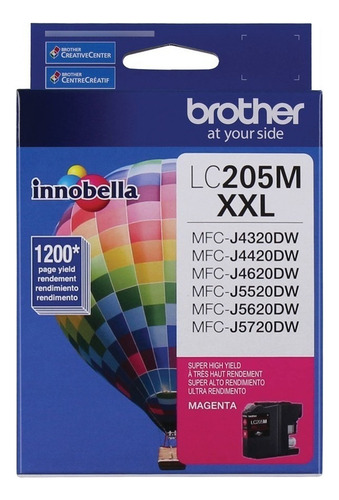 Brother Cartucho Tinta Lc205m Magenta Para Mfcj4420/5620dw
