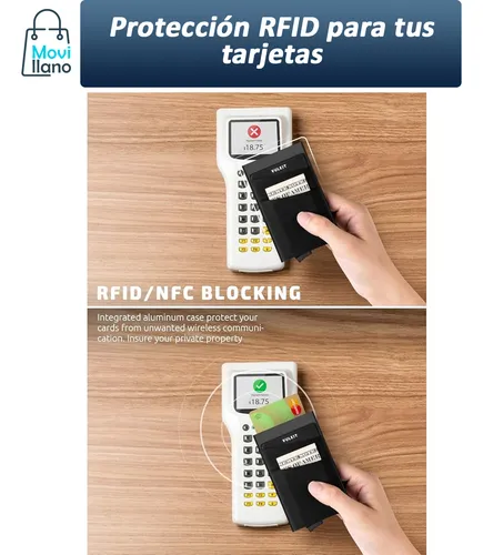 Pack 2 Tarjetero Billetera Rfid Slim Delgado Minimalista