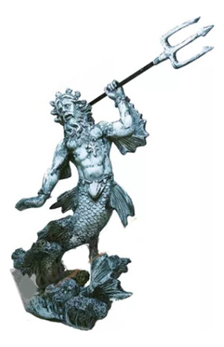  Estatua Adorno Poseidón De Resina 20 Cm Mitología Griega 