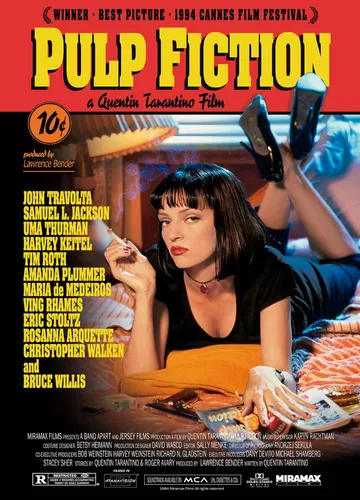 Poster Decorativo Diseño Cine Clásico Película Pulp Fiction