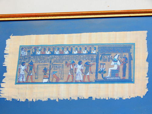 Papiro Egipcio Enmarcado 