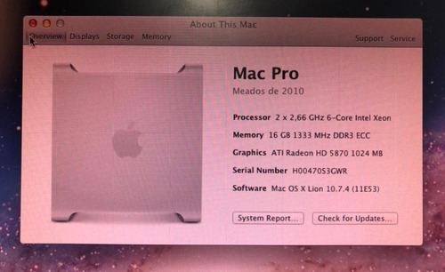 Imagem 6 de 7 de Cpu Apple Mac Pro A1289 Intel Xeon 16gb Hd 8tb