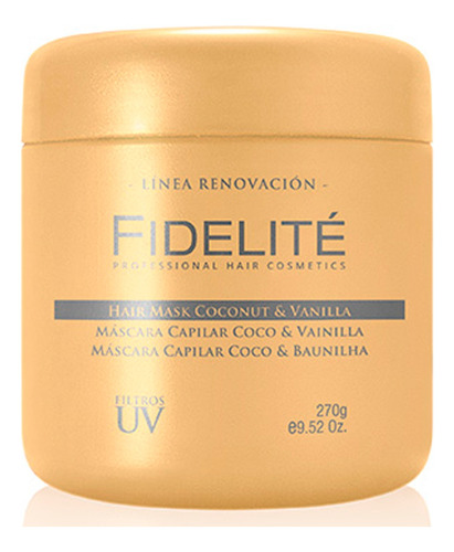 Fidelite Mascara Baño Crema Coco Vainilla Renovadora 270 G