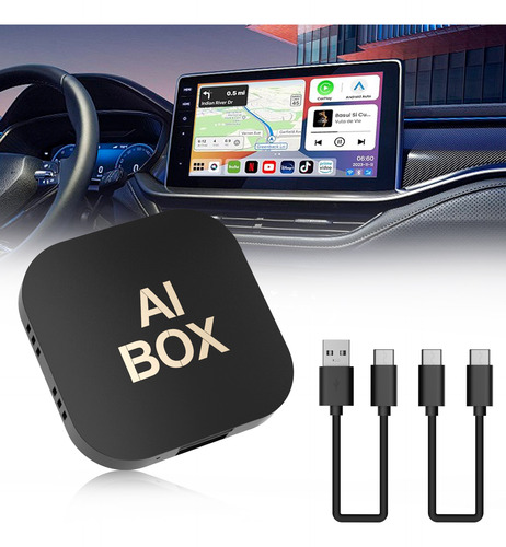 Carplay Adaptador Ai Box Cableado Inalámbrico Para Automóv