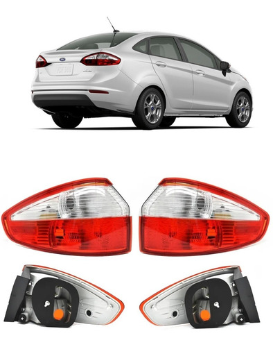 Par Calaveras Ford Fiesta Sedan 2013 2014 2015 2016 Exterior