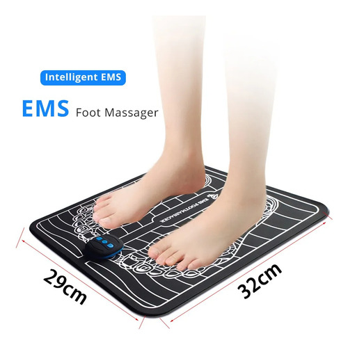 Manta Masaje Pies Recargable Alfombra Masaje Pies C/control