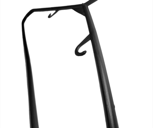 Imagen 3 de 7 de Percha Perchas Por Mayor Plastica Negra Económica X 50 U