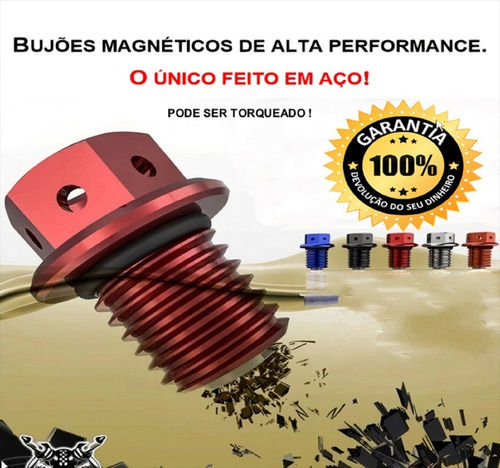 Bujão Óleo C/imã Ultra Magnético Motor Ap/vhc-base Original 