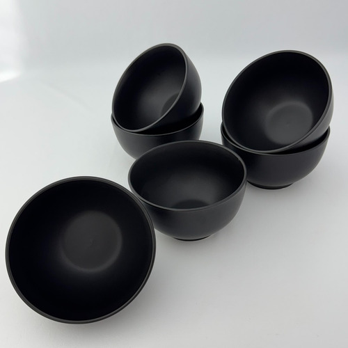 Kit 06 Bowl Tigela Cumbuca Cerâmica Fosco 670ml Lyor Cronus