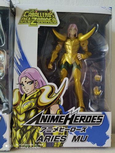 Figura Mu De Aries Anime Heroes Caballeros Del Zodiaco 