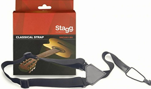 Stagg Sncl001-bk Correa De Nailon Para Guitarras Clásicas Y