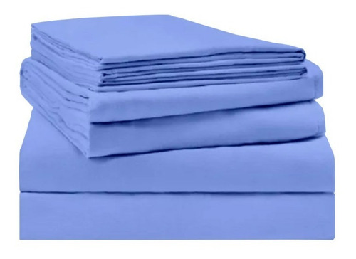 Lençol Clinica Hospital Hotel Algodão Percal 180 Fios Cor Azul-claro Desenho Do Tecido Liso