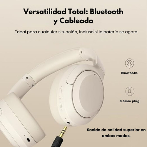 Audífonos Bluetooth Anc Enc Larga Duración Langsdom Hbn07