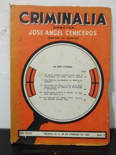 Revista Criminalia José Ángel Ceniceros 1968 #2