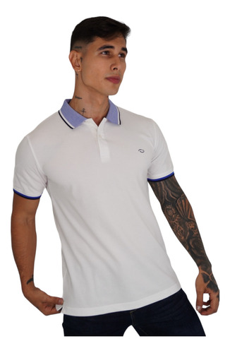 Polo Oscar De La Renta Blanco Hombre B23kntp600-wh