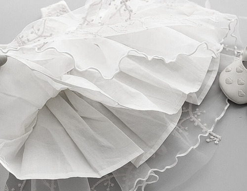 Imagem 8 de 8 de Vestido Bebê Ou Rn Batizado Batismo Renda Branca Com Tiara